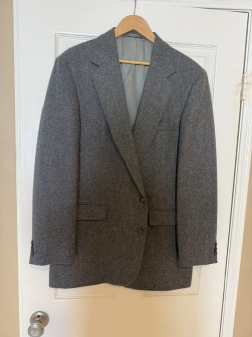Men's Dress Jacket Imperial by Haggar. Gray, 46 Long In excellent Condition